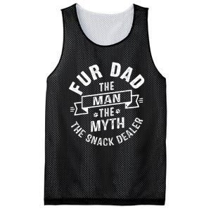 Fur Dad Man Myth Snack Dealer Funny Paw Cat Dog FatherS Day Mesh Reversible Basketball Jersey Tank