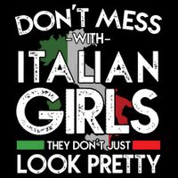 Funny Dont Mess With Italian Girls Italy Flag Pride Roots Sustainable Bucket Hat