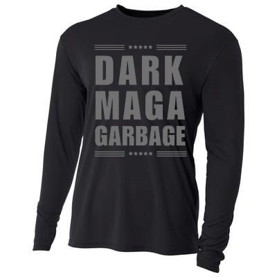 Funny! Dark Maga Garbage Maga Garbage Proud Maga Garbage Gift Cooling Performance Long Sleeve Crew