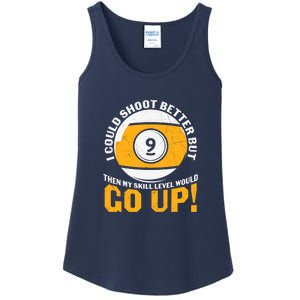 Father's Day My Skill Level Would Go Up Billiards Dad Gift For Dad Ladies Essential Tank