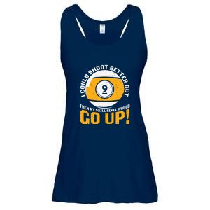 Father's Day My Skill Level Would Go Up Billiards Dad Gift For Dad Ladies Essential Flowy Tank