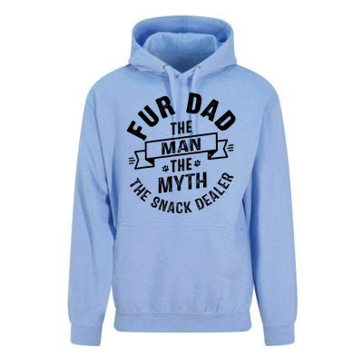 Fur Dad Man Myth Snack Dealer Funny Paw Cat Dog FatherS Day Unisex Surf Hoodie