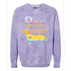 Funny Doxie Mama Dachshund Lovers Gift Colorblast Crewneck Sweatshirt