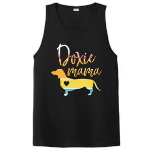 Funny Doxie Mama Dachshund Lovers Gift PosiCharge Competitor Tank