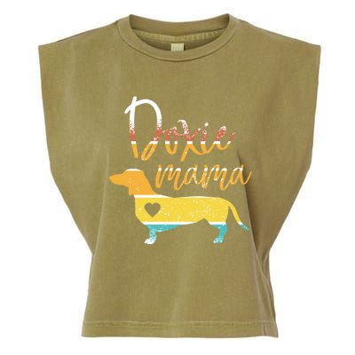 Funny Doxie Mama Dachshund Lovers Gift Garment-Dyed Women's Muscle Tee