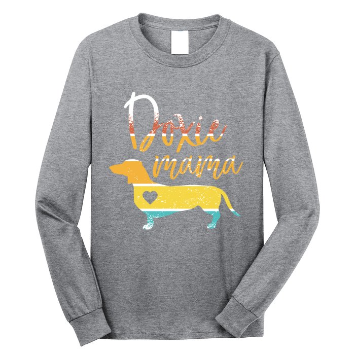 Funny Doxie Mama Dachshund Lovers Gift Long Sleeve Shirt