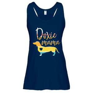 Funny Doxie Mama Dachshund Lovers Gift Ladies Essential Flowy Tank