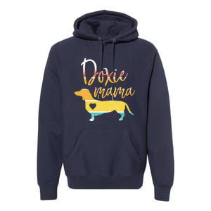 Funny Doxie Mama Dachshund Lovers Gift Premium Hoodie