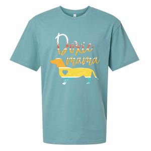 Funny Doxie Mama Dachshund Lovers Gift Sueded Cloud Jersey T-Shirt