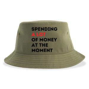 Funny Dad Mom Parents Day Spending A Lot Money At The Moment Sustainable Bucket Hat