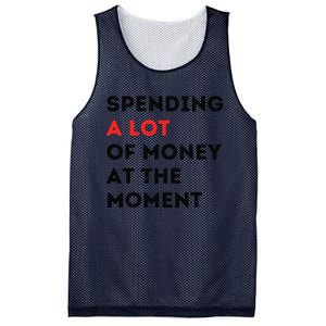 Funny Dad Mom Parents Day Spending A Lot Money At The Moment Mesh Reversible Basketball Jersey Tank