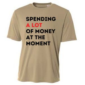 Funny Dad Mom Parents Day Spending A Lot Money At The Moment Cooling Performance Crew T-Shirt