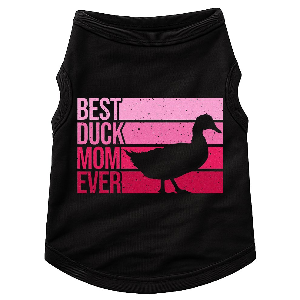 Funny Duck Mom Art For Womens Mother's Day Duck Lovers Doggie Tank