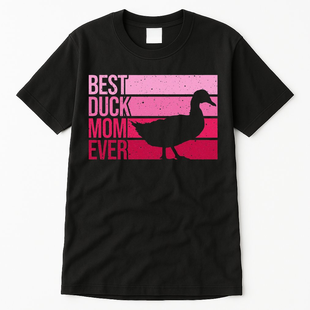 Funny Duck Mom Art For Womens Mother's Day Duck Lovers Tall T-Shirt