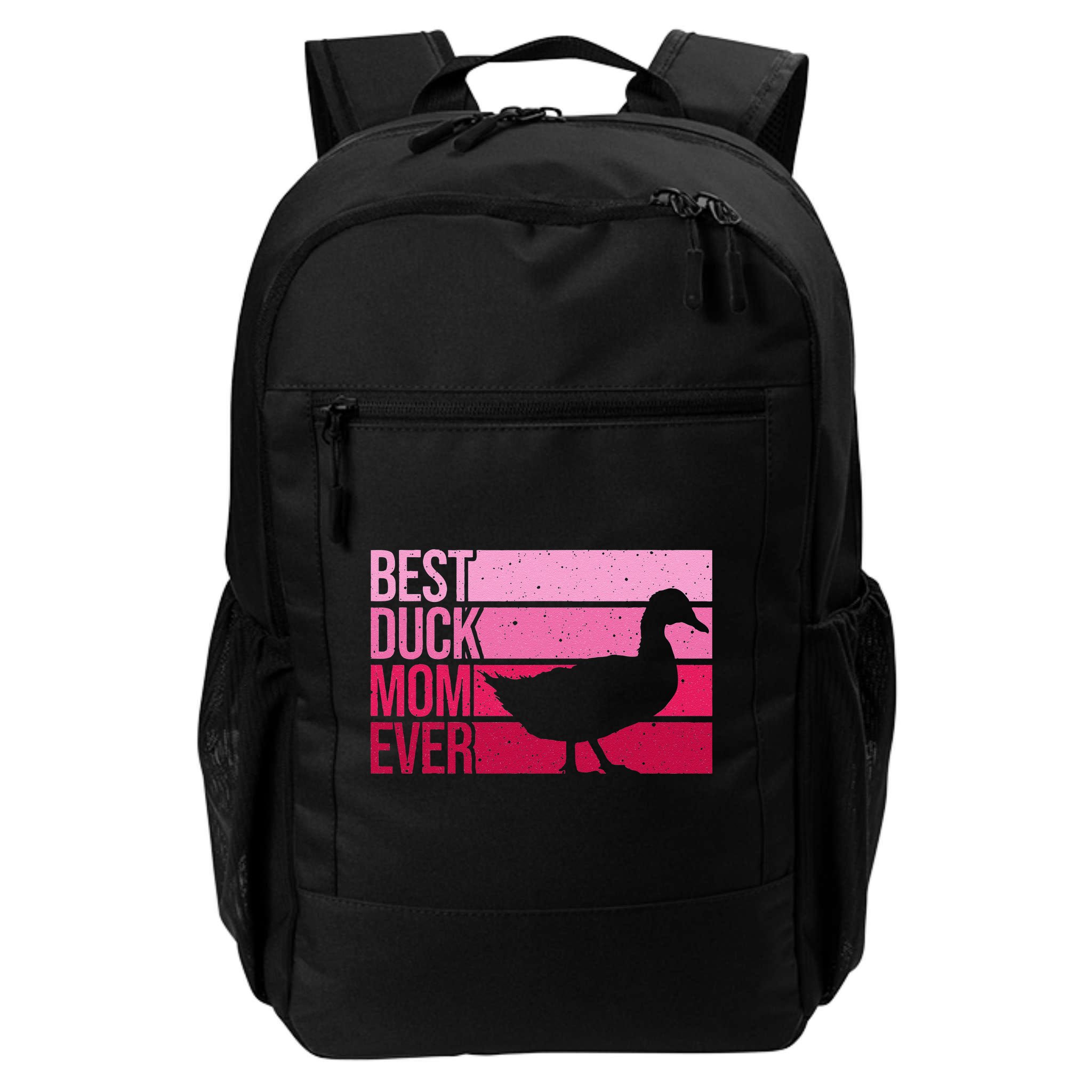 Funny Duck Mom Art For Womens Mother's Day Duck Lovers Backpack