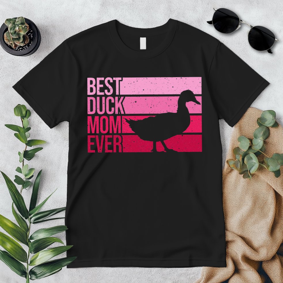 Funny Duck Mom Art For Womens Mother's Day Duck Lovers Premium T-Shirt