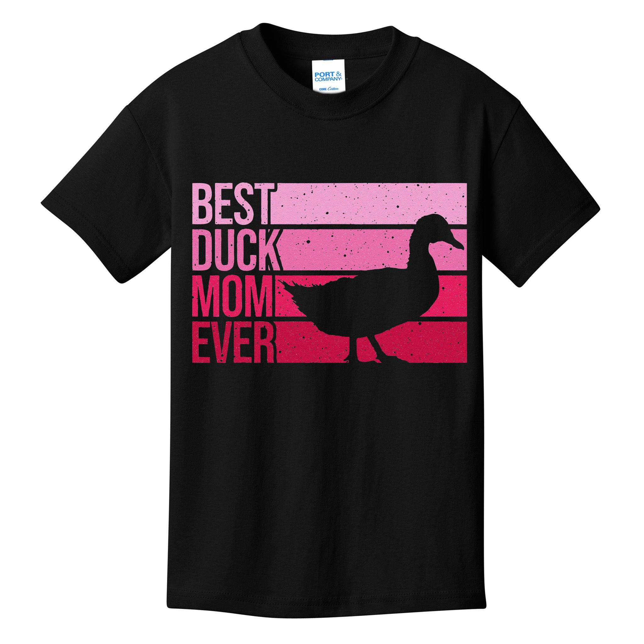 Funny Duck Mom Art For Womens Mother's Day Duck Lovers Kids T-Shirt