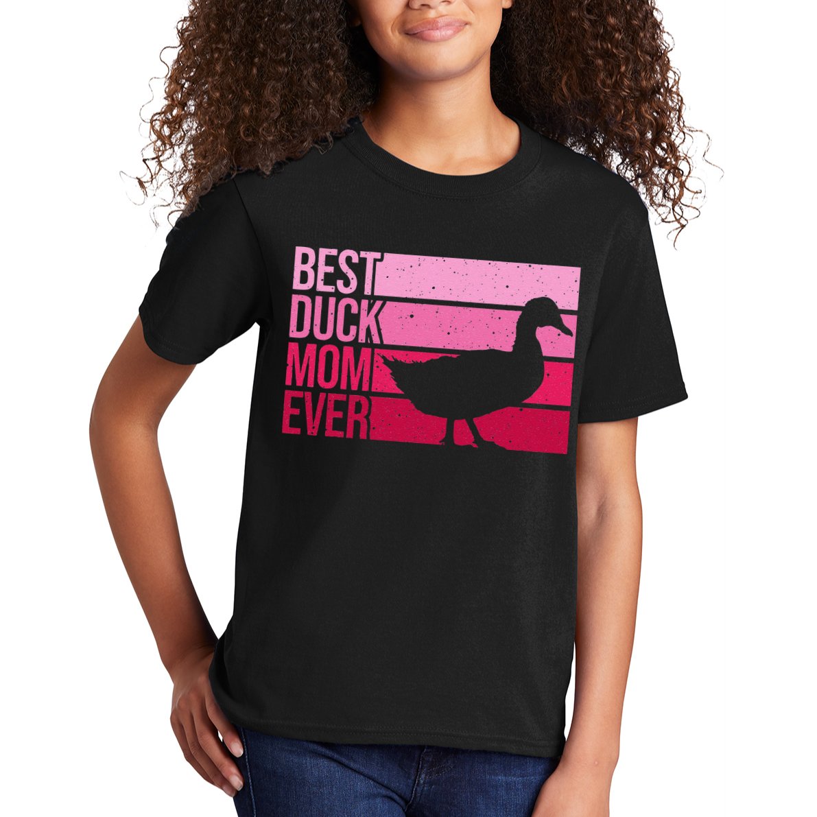 Funny Duck Mom Art For Womens Mother's Day Duck Lovers Kids T-Shirt