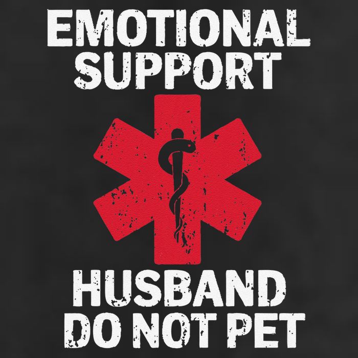 Funny Do Not Pet Emotional Support Husband Beanie