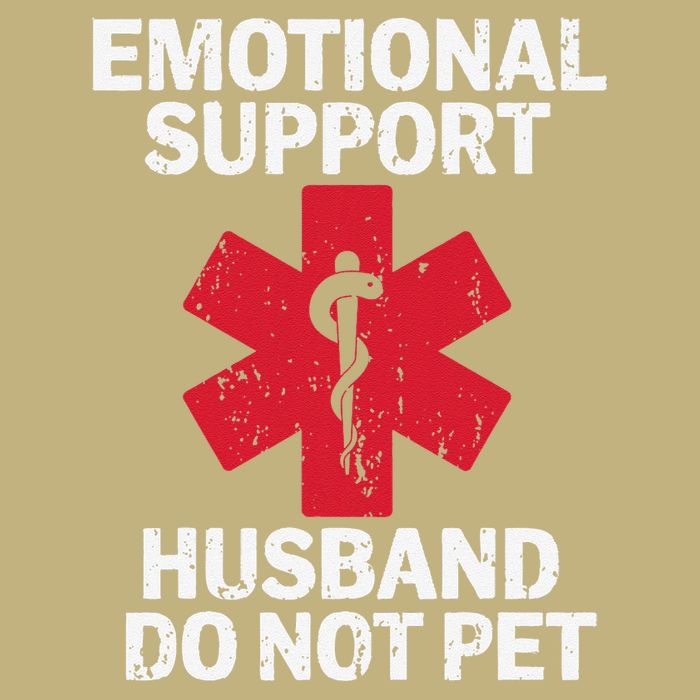 Funny Do Not Pet Emotional Support Husband Cooling Performance Crew T-Shirt
