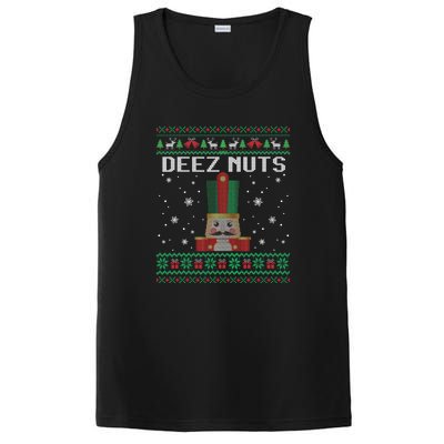 Funny Deez Nuts Nutcracker Gifts Ugly Christmas PosiCharge Competitor Tank