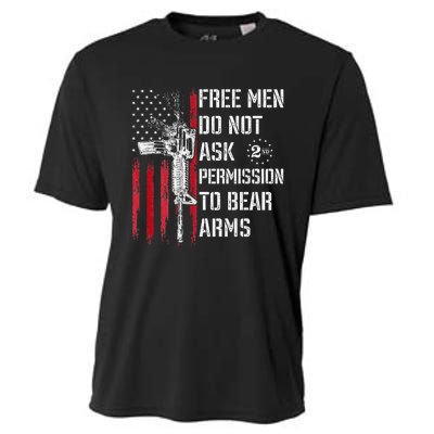 Free Do Not Ask Permission To Bear Arms Pro 2a On Back Cooling Performance Crew T-Shirt