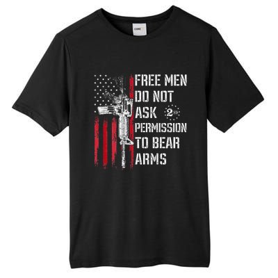 Free Do Not Ask Permission To Bear Arms Pro 2a On Back Tall Fusion ChromaSoft Performance T-Shirt