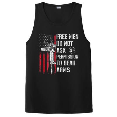 Free Do Not Ask Permission To Bear Arms Pro 2a On Back PosiCharge Competitor Tank