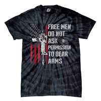 Free Do Not Ask Permission To Bear Arms Pro 2a On Back Tie-Dye T-Shirt