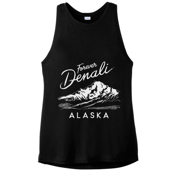 Forever Denali National Park Alaska Ladies PosiCharge Tri-Blend Wicking Tank
