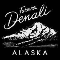 Forever Denali National Park Alaska Drawstring Bag
