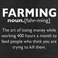Farming Definition Noun Gift Funny Farmer 7 Panel Mesh Trucker Snapback Hat
