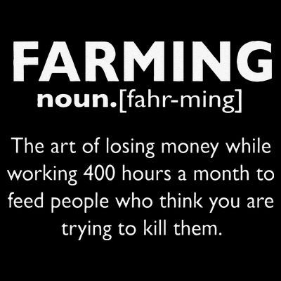Farming Definition Noun Gift Funny Farmer T-Shirt