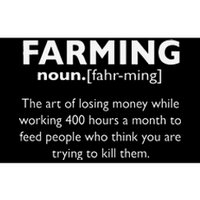 Farming Definition Noun Gift Funny Farmer Bumper Sticker