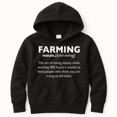 Farming Definition Noun Gift Funny Farmer Kids Hoodie