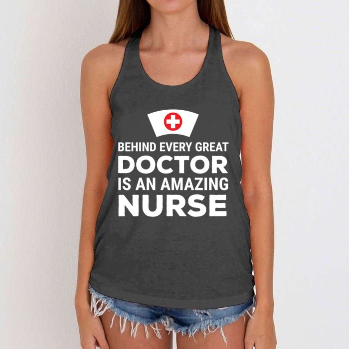 Funny Doctor Nurse Joke Humor Cute Gift Women's Knotted Racerback Tank