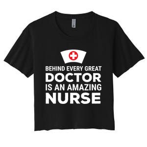 Funny Doctor Nurse Joke Humor Cute Gift Women's Crop Top Tee