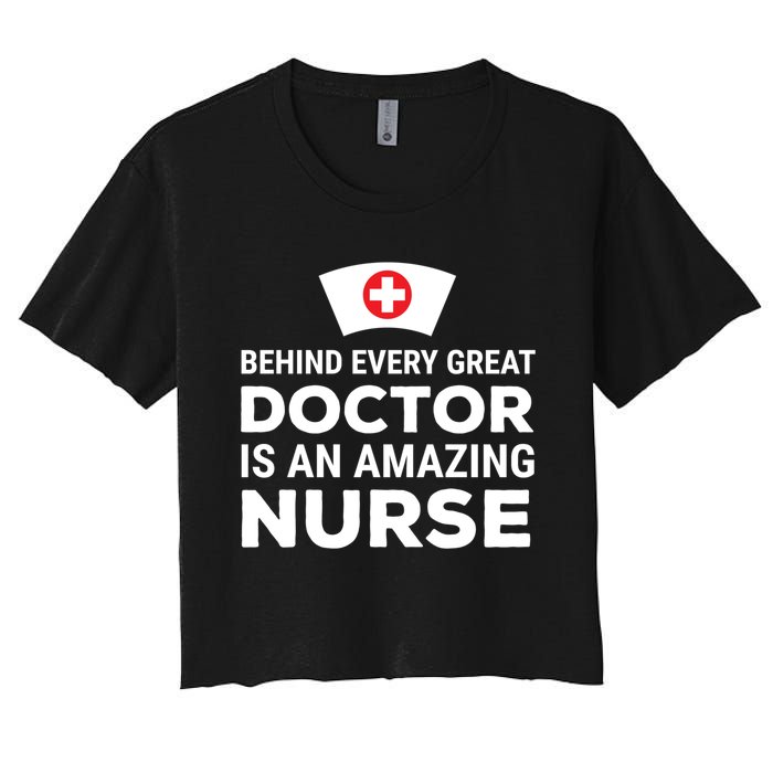 Funny Doctor Nurse Joke Humor Cute Gift Women's Crop Top Tee