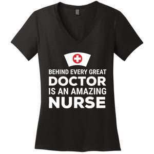 Funny Doctor Nurse Joke Humor Cute Gift Women's V-Neck T-Shirt