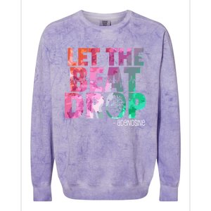 Funny Doctor Nurse Let The Beat Drop Adenosine Colorblast Crewneck Sweatshirt