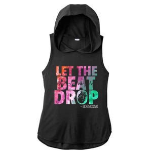 Funny Doctor Nurse Let The Beat Drop Adenosine Ladies PosiCharge Tri-Blend Wicking Draft Hoodie Tank