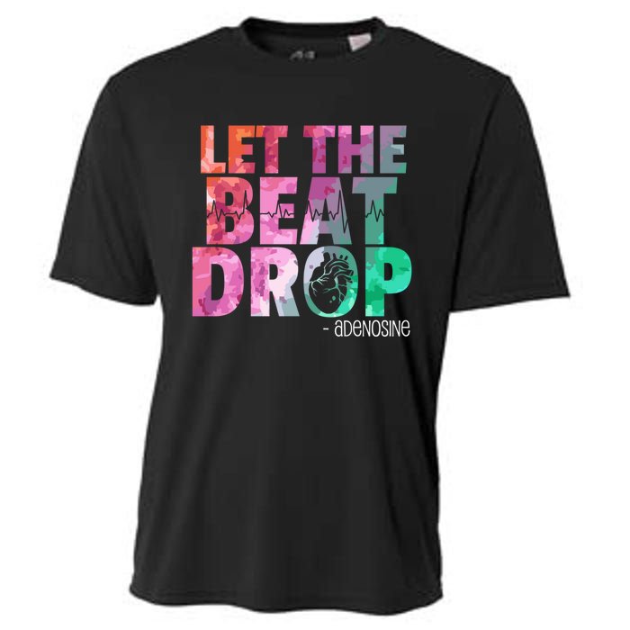 Funny Doctor Nurse Let The Beat Drop Adenosine Cooling Performance Crew T-Shirt