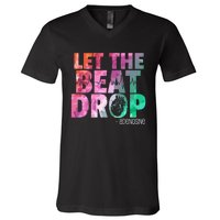 Funny Doctor Nurse Let The Beat Drop Adenosine V-Neck T-Shirt