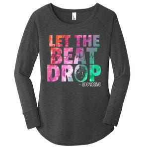 Funny Doctor Nurse Let The Beat Drop Adenosine Women's Perfect Tri Tunic Long Sleeve Shirt