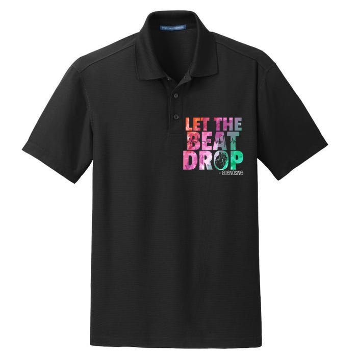 Funny Doctor Nurse Let The Beat Drop Adenosine Dry Zone Grid Polo