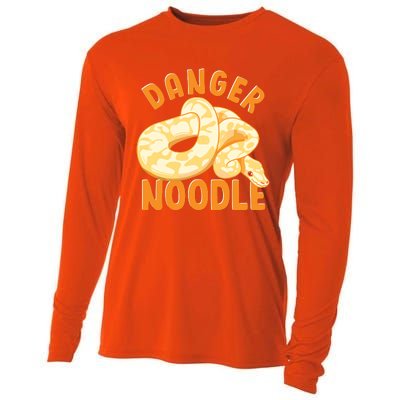 Funny Danger Noodle Snake Boy Snakes Meme Ball Python Cooling Performance Long Sleeve Crew