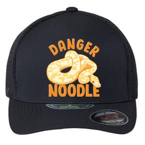 Funny Danger Noodle Snake Boy Snakes Meme Ball Python Flexfit Unipanel Trucker Cap