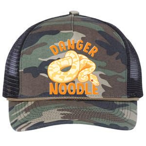 Funny Danger Noodle Snake Boy Snakes Meme Ball Python Retro Rope Trucker Hat Cap