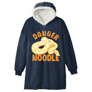 Funny Danger Noodle Snake Boy Snakes Meme Ball Python Hooded Wearable Blanket