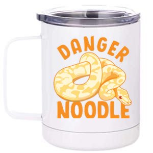 Funny Danger Noodle Snake Boy Snakes Meme Ball Python 12 oz Stainless Steel Tumbler Cup